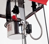 Red 4oz popcorn machine - kettle detail