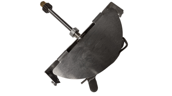 Black cauldron top for 4oz popcorn machine with mounting arm