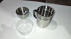Stainless steel salt shakers with handle